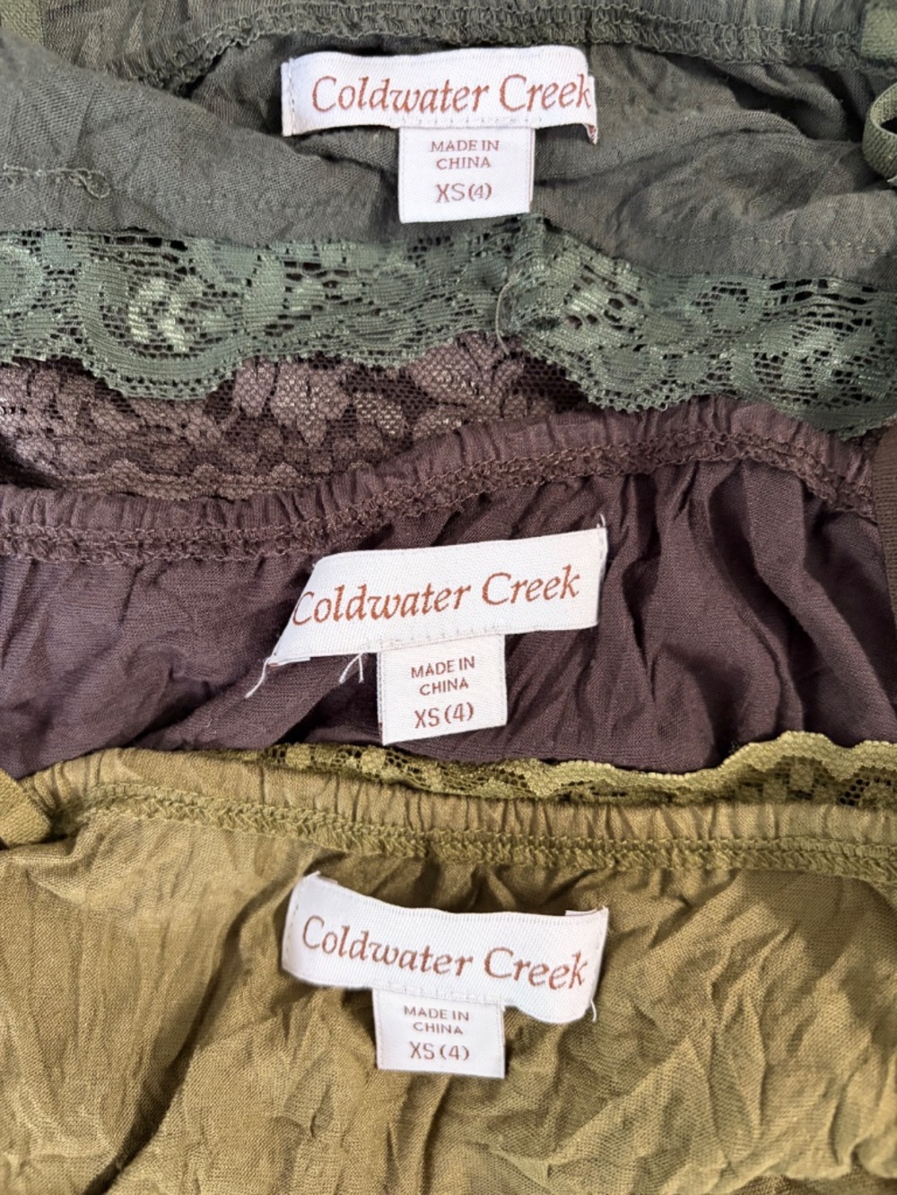 Coldwater creek bundle of 3 tanks size XS - Picture 2 of 9